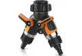 Produktbild: Brandson 2-Wege Verteiler 2-fach Wasserverteiler, Gartenschlauch Schlauchverteiler, 3/4 Zoll, (2-tlg), Regulierbarer Wasserhahn Schlauch Verteiler für Gartenbewässerung