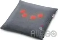 Produktbild: Shiatsu Massagekissen 4 Köpfe Wärmefunktion grau 40x40cm Rücken Nacken
