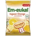 Produktbild: Em-eukal Hustenbonbons Ingwer-Orange, Zuckerfrei, mit Vitamin C, Ohne Laktose, 5x75g