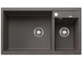 Produktbild: BLANCO METRA 9 | Granitspüle aus SILGRANIT vulkangrau | Einbauart: Einbau von Oben | Hauptbecken links | für 90 cm breite Unterschränke | benutzerfreundliches Doppelbecken | [86x50x20,2 cm]