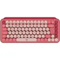 Produktbild: Logitech POP Keys - Tastatur - kabellos - Bluetooth 5.1, Bluetooth LE - Rot/Rosa