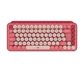 Produktbild: Logitech POP Keys, Mini, Kabellos, Bluetooth, Mechanischer Switch, QWERTY, Burgund, Pink, Rose