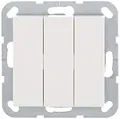Produktbild: Gira 283003 Wippschalter ein/aus 3-fach System 55, reinweiß