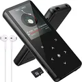 Produktbild: MP3-Player, 32 GB, Bluetooth 5.0, verlustfreier Musik-Player, HiFi, tragbarer Lautsprecher, integrierter HD-Lautsprecher, Video, Sprachaufnahme, FM-Radio, E-Book-Reader Unterstützt bis 128GB