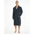 Produktbild: Tommy Hilfiger Underwear Bademantel, Kurzform, Baumwoll-Webfrottier, Gürtel, mit aufgesetzten Taschen blau L (52)