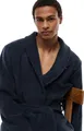 Produktbild: Tommy Hilfiger Herren Bademantel aus Baumwolle, Blau (Navy Blazer), L
