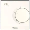 Produktbild: Theben 7080003 RAMSES 708 S Elektronischer Aufputz-Raumthermostat, Temperaturregelung über Stellrad, externe Temperaturabsenkung möglich, Schalter Ein/Aus/Kühlen, weiß