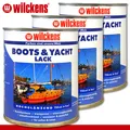 Produktbild: Wilckens 3 x 750 ml Boots & Yachtlack farblos Bootslack Yachtlack Schiffslack