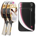 Produktbild: Butterfly 2x Timo Boll Gold 85020 Tischtennisschläger + 2x Hülle Drive Case II