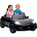 Produktbild: AIYAPLAY Kinder Elektroauto 12V 2-Sitzer Kinderauto mit 2,4 GHz Fernbedienung, 2 Motor, Elektrofahrzeug mit Federung, Musik, MP3-Player, USB, Hupe,... - Schwarz