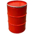 Produktbild: Metallfass 210 Liter Blechfass Fass Ölfass Tonne mit Deckel Rot - Rot