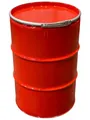 Produktbild: Srm - Design Metallfass 210 Liter Blechfass Fass Ölfass Tonne mit Spannring und Deckel Rot NEU