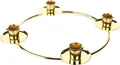 Produktbild: BRUBAKER Kerzenhalter für 4 Kerzen - 22 cm Adventskranz Adventsring für Stabkerzen mit 2,2 cm Durchmesser - Adventskerzenhalter Ring - Kerzenständer aus Metall für Adventskranz - Gold