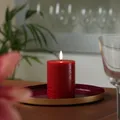 Produktbild: LED Kerze PIA Uyuni Rustik-Optik Echtwachs Timer H: 10cm bis zu 1000Std.