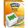 Produktbild: Swirl R 22 EcoPor Staubsaugerbeutel (4 Beutel), reißfeste Staubbeutel für einige Rowenta & Fakir Staubsauger, 99,9 % Filterung von Hausstaub & allergenem Feinstaub