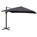 Produktbild: Luxus-Ampelschirm MCW Polyester/Alu 3,5x3,5m anthrazit ohne Ständer, drehbar