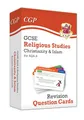 Produktbild: GCSE AQA A Religious Studies: Christianity & Islam Revision Question Cards (CGP AQA A GCSE RS)