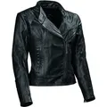 Produktbild: DIFI Motorradjacke Rose Damen Motorrad Lederjacke schwarz 36