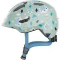 Produktbild: ABUS Kinderhelm Smiley 3.0 - Fahrradhelm mit tiefer Passform, kindergerechten Designs & Platz für einen Zopf - für Mädchen und Jungs - Hellgrün... - Grün