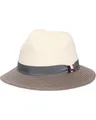 Produktbild: bugatti Herren Fedora Hut Sommer faltbar | zweifarbig meliert mit Hutband | 31 x 31 cm | 100% Papier Green