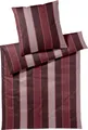 Produktbild: JOOP! Mako-Satin-Bettwäsche-Garnitur Stripes Farbe rouge Größe 135x200+80x80