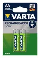 Produktbild: Varta Solar Mignon AA NiMH 800mAH 56736 Akku-Batterien 2er Blister