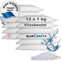 Produktbild: 12x 1kg Raum Luft-Entfeuchter Granulat im Vliesbeutel Nachfüllpack (2,71 €/1 kg)