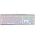 Produktbild: CHERRY MX 3.0S RGB, CHERRY MX-Red-Switches - weiß, mechanische Gamingtastatur, Kabelgebunden, RGB-Beleuchtung, Aluminium-Gehäuse