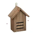 Produktbild: Relaxdays Marienkäferhaus, Marienkäferhotel Garten, zum Aufhängen, Holz, G, braun