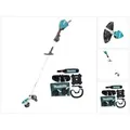 Produktbild: Makita UR 003 GZ01 Akku Freischneider 40 V Brushless IPX4 + Schultergurt + Messerkopf + Fadenkopf + Schlagmesser + Tasche - ohne Akku, ohn
