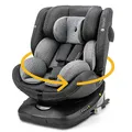 Produktbild: Osann Eno360 i-Size, drehbarer Kindersitz 40-150 cm, Reboarder mit Isofix, Baby Autositz – Dark Grey Melange