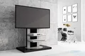 Produktbild: Design TV Schrank Roma H-777nw Schwarz Hochglanz 360° drehbar TV Möbel Fernsehtisch TV Rack TV Ständer LCD inkl. TV-Halterung