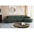 Produktbild: Kaiser Möbel Ecksofa Designer, Sofa L form MODENA stoff Poso Grün Rechts - Grün