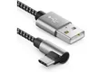 Produktbild: deleyCON deleyCON 1m USB A zu USB C Kabel USB-C Stecker 90° Gewinkelt USB-A USB-Kabel