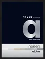 Produktbild: Nielsen Aluminium Bilderrahmen Alpha 18x24 cm eloxal schwarz matt