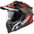 Produktbild: LS2 MX701 Explorer Spire, Endurohelm - Schwarz/Grau/Rot - M