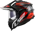 Produktbild: LS2, Motorrad-Crosshelm EXPLORER SPIRE Black Titanium Red, M