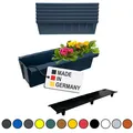 Produktbild: Paletten Blumenkasten 6er-Set Anthrazit Einsatz zum An- & Einhängen Pflanzkasten
