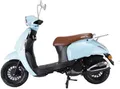 Produktbild: Motorroller Massimo 50ccm 25km/h, Euro 5, babyblau GT-Union