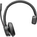 Produktbild: HP Poly Voyager 4310 UC Monaural Headset +BT700 USB-A Adapter +Charging Stand Kopfhörer Kabellos Kopfband Büro/Callcenter Bluetooth Schwarz (77Y92AA)