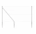 Produktbild: vidaXL Gartenzaun Zaun mit Pfosten Silber 1 x 25 m Stahl, (1-St)