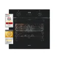 Produktbild: Exquisit Einbaubackofen EBE257-H-020 schwarz | 58,9 l | Einbaubackofen 60 cm