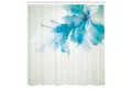 Produktbild: Abakuhaus Duschvorhang Moderner Digitaldruck mit 12 Haken auf Stoff Wasser Resistent Breite 175 cm, Höhe 180 cm, Floral Blau Ombre Blumen