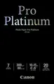 Produktbild: Canon Pro Platinum PT-101, 50 Blatt Fotopapier 10x15 cm, 300g/m²
