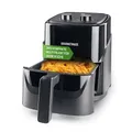 Produktbild: GOURMETmaxx Heißluftfritteuse 3,2 L 1300 W schwarz | Mechanisch mit Timer & Temperaturregler | Kompakter Airfryer zum fettarmen Frittieren, Braten, Grillen & Erwärmen