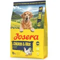 Produktbild: JOSERA Adult Large Huhn & Reis (1 x 3 kg) | Premium Trockenfutter für ausgewachsene Hunde großer Rassen | mit Lachsöl | glutenfrei | wertvolle Fettsäuren | XL-Kroketten gegen Schlingen | 1er Pack