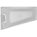 Produktbild: RIHO Stiell Smart Eck-Badewanne, mit Riho Fall, Einbau, 170x110x50cm, 240 Liter, 2-Sitzer, weiß glänzend, B102011005, Ausführung: Version links, Kopfkissen+Licht rechts