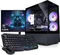 Produktbild: kiebel.de PC Set Gaming mit 27 Zoll TFT Total V AMD Ryzen 5 5500, 32GB DDR4, NVIDIA RTX 5060 8 GB, 2TB SSD, WLAN, Windows 11, Komplettsystem Gaming