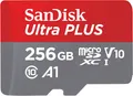 Produktbild: SANDISK Ultra® PLUS microSDXC™‐UHS‐I‐Karte, Micro-SDXC Speicherkarte, 256 GB, 16