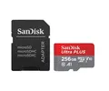 Produktbild: SANDISK Ultra PLUS 256 GB microSDXC‐UHS‐I‐Karte, Micro-SDXC Speicherkarte